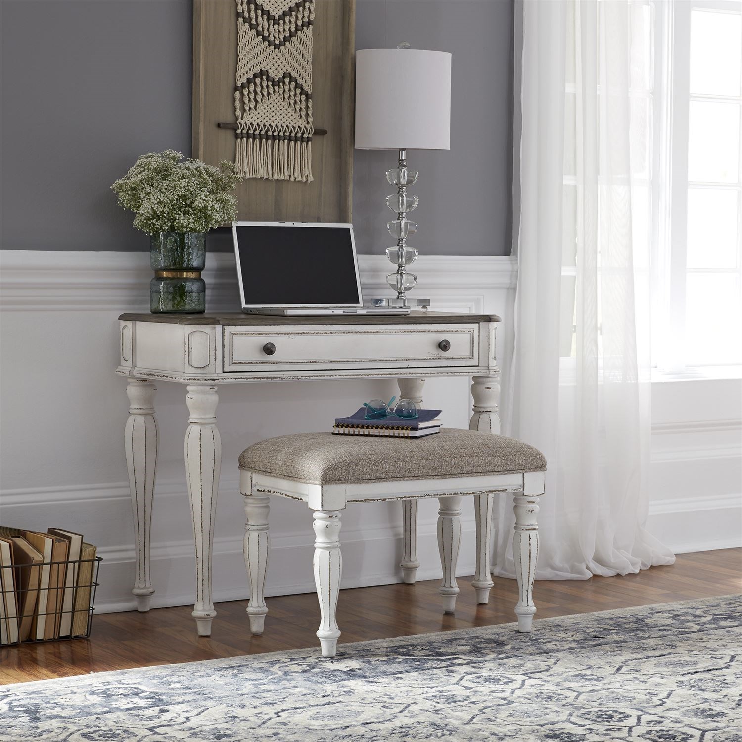 Liberty Furniture Magnolia Manor Office Relaxed Vintage Accent Vanity